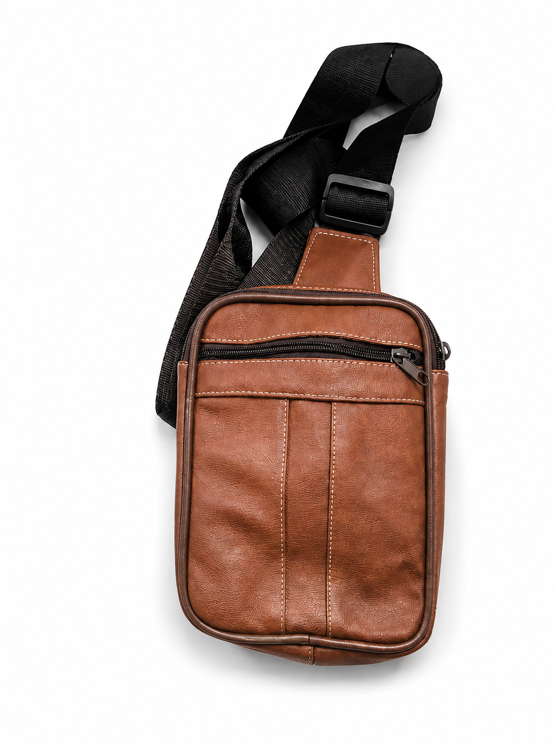 Mini bolso de cuero original cafe /K412
