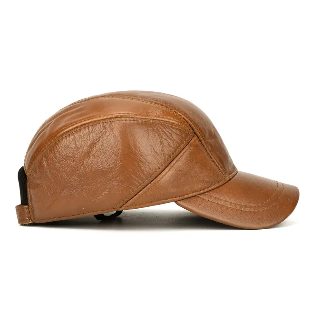 Gorra de Cuero Original Triangulo /Cafe Claro K200