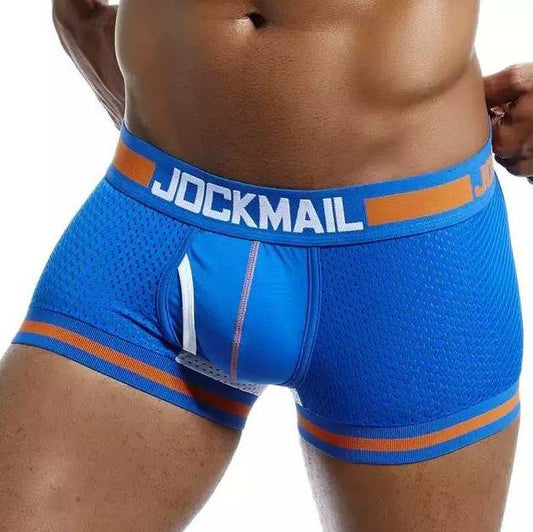Boxer Jockmail Licra - Azul Naranja K243