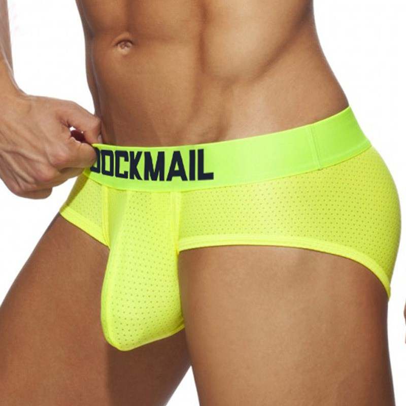 Neon Jockmail Brief - Yellow