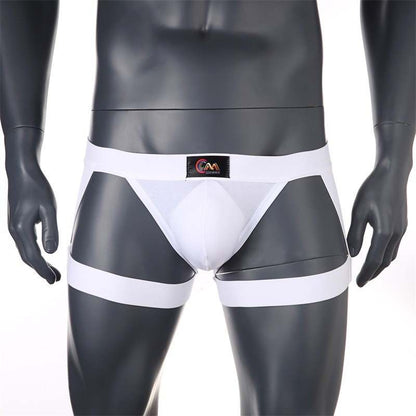 Bikini with Garters - White