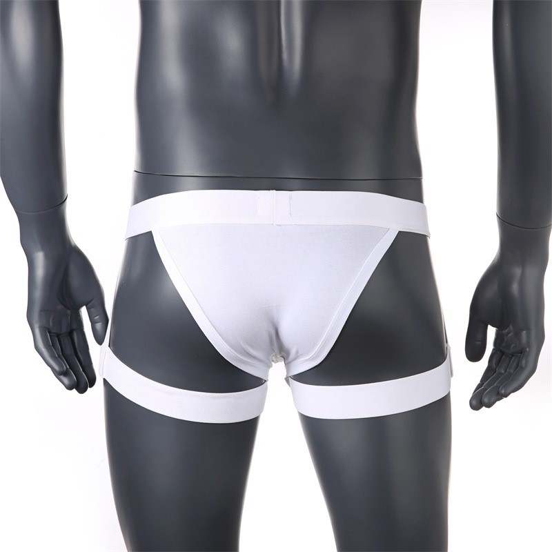 Bikini with Garters - White