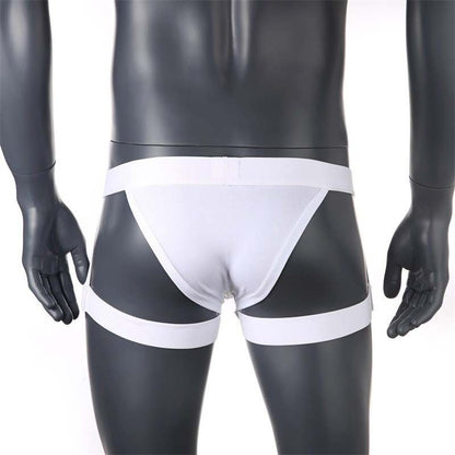 Bikini with Garters - White