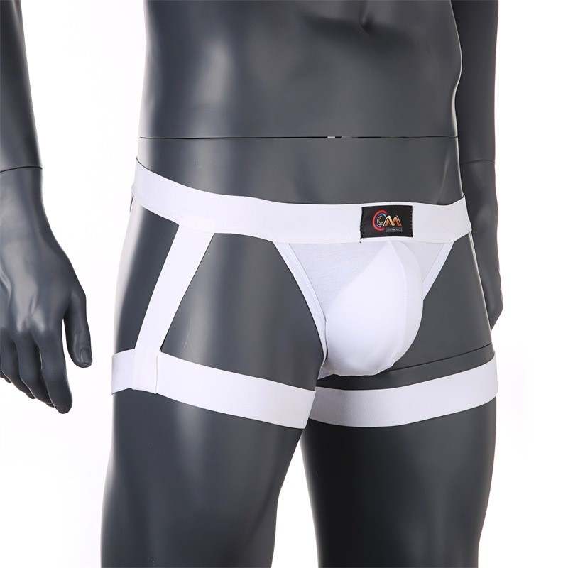 Bikini with Garters - White