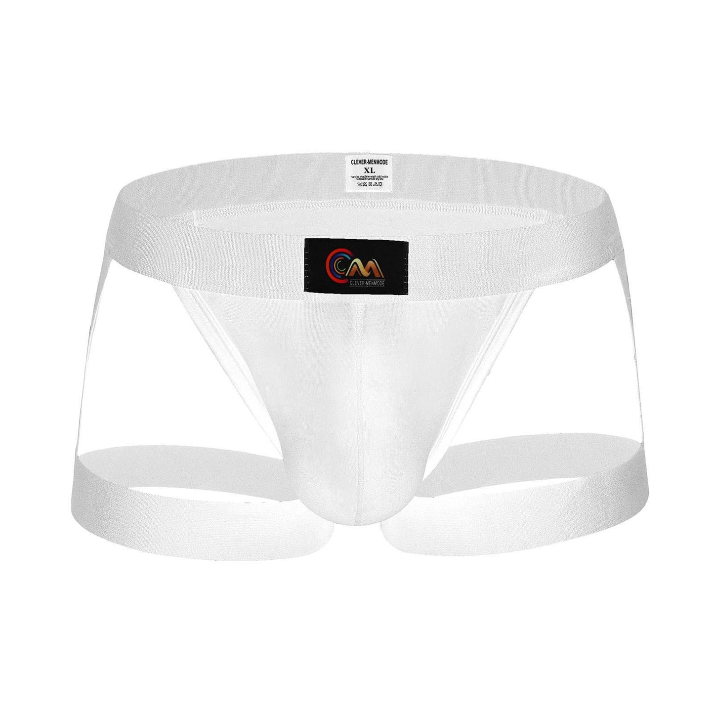 Bikini with Garters - White