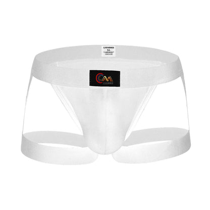 Bikini with Garters - White