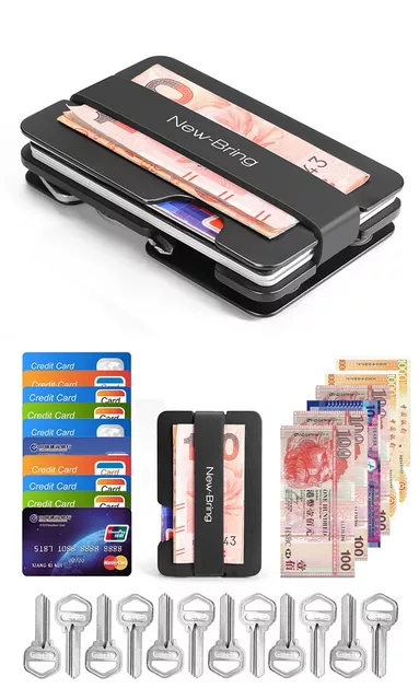 Tarjetero Y Organizador de Llaves Smart Unisex