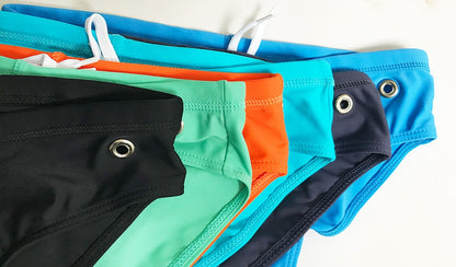 Blue Unicolor Bikini Swimsuit