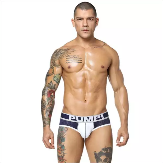 Calzoncillo Pump Azul Blanco K230