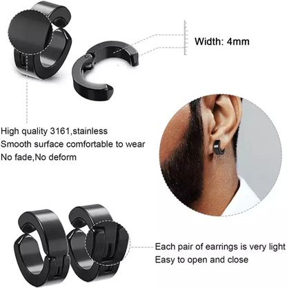 Black Pressure Earring