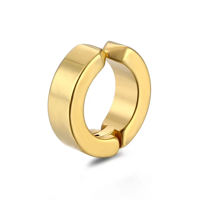 Gold Hoop Pressure Earring