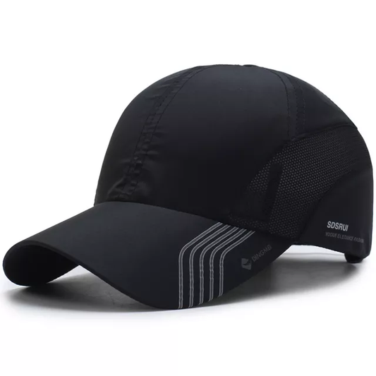 Gorra Deportiva Transpirable Negra (Navidad)