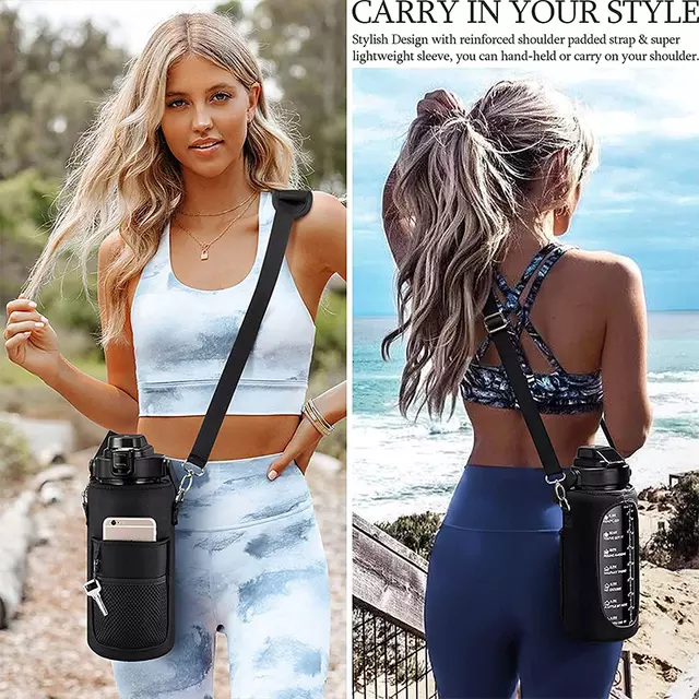 Black Support for Motivational Thermos