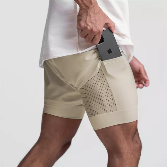Sports Short with Beige Beiker