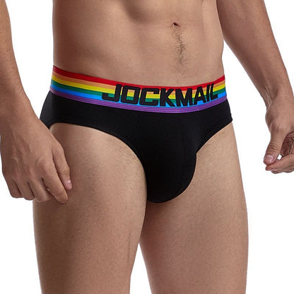 Jockmail Pride Cotton Brief - Black