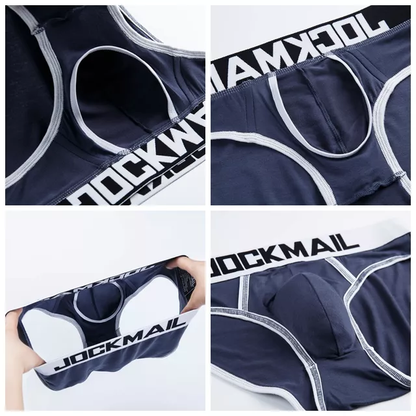 Cotton Jockmail Brief - Light Blue