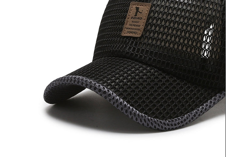 Black Transparent Breathable Cap