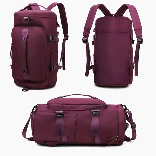 Waterproof-Multifunctional Backpack, Wine Color
