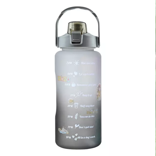 Black Motivational Thermos - Gray