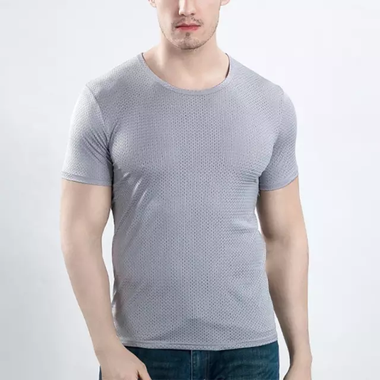 Camiseta Malla Poliester Spandex - Gris K39