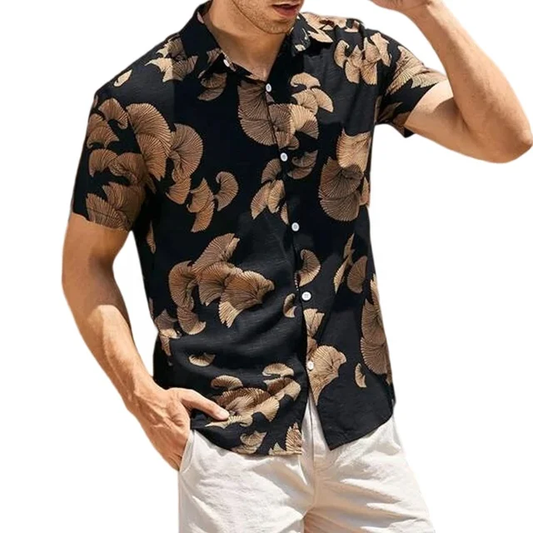 Camisa de verano Casual/ Negra C149