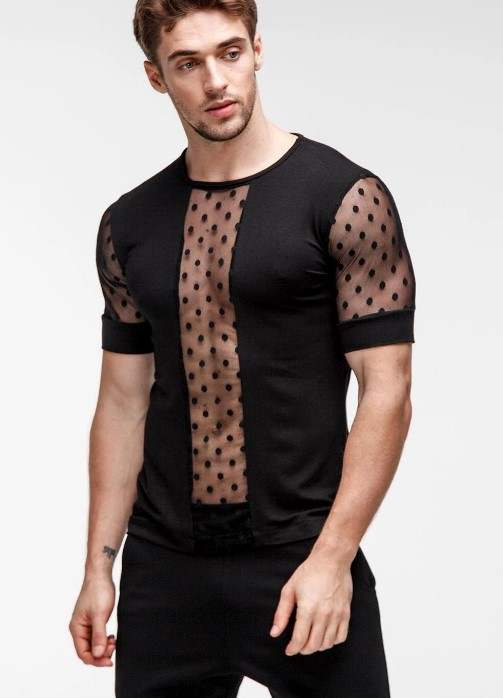 Casual Men's Transparent T-shirt