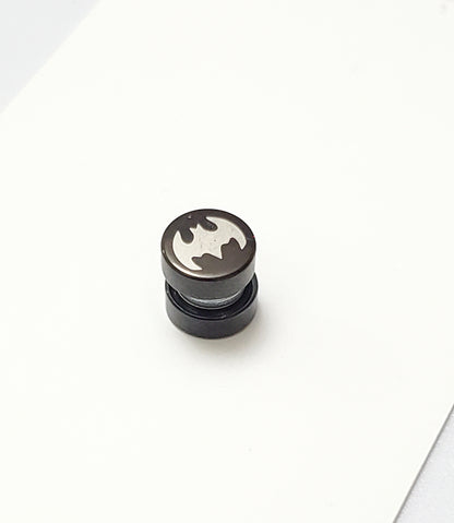 Par Arete de Imán Diseño Batman 8mm K322
