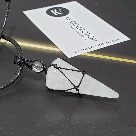 Clear Quartz Natural Stone Necklace