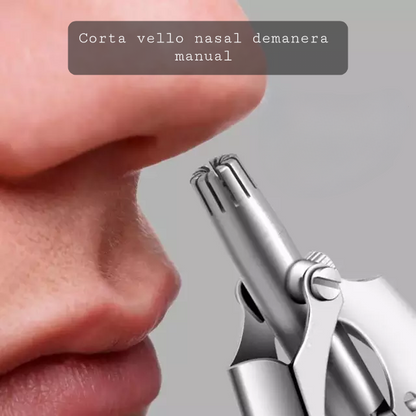Manual nose hair trimmer