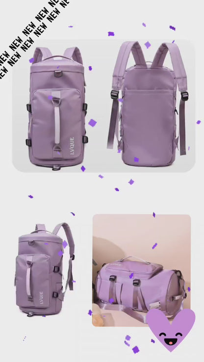 Mochila Impermeable-Multifuncional, Color Morado lila K143