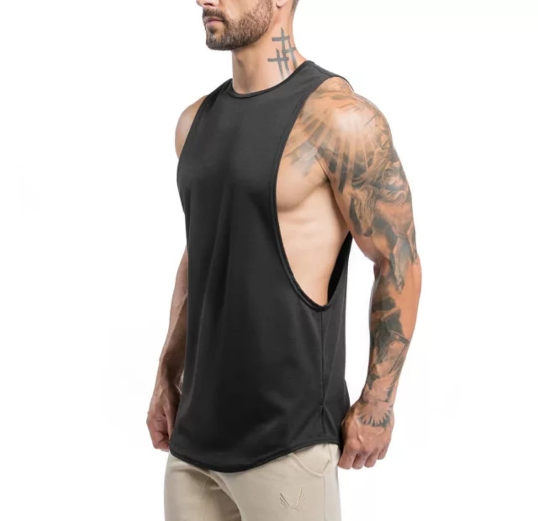 Camiseta Deportiva Poliéster Negra K198