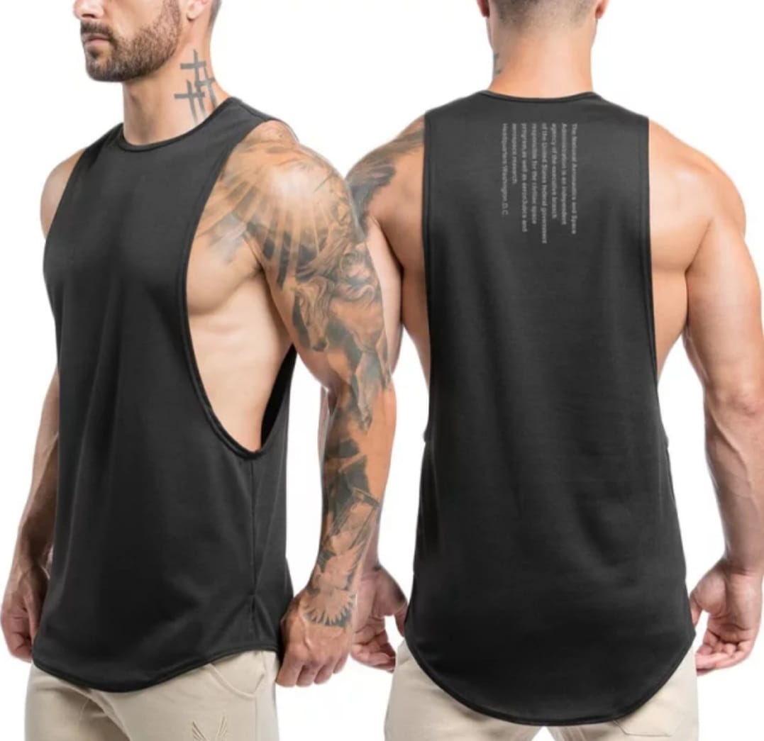 Camiseta Deportiva Poliéster Negra K198