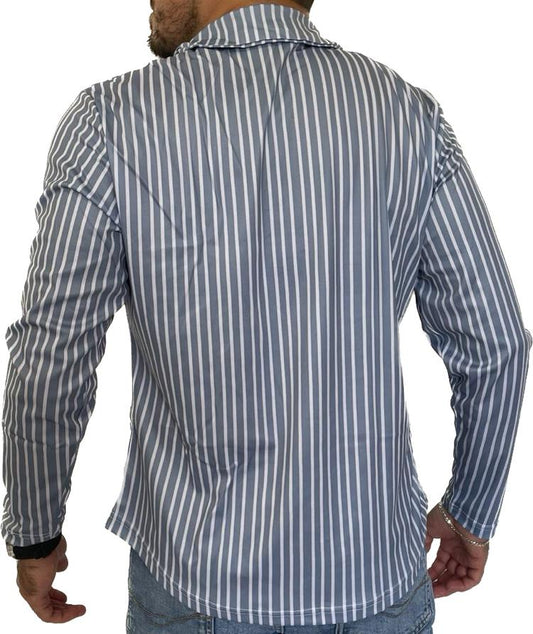 Pre-Sale Long Sleeve Casual Polo Shirt Beige