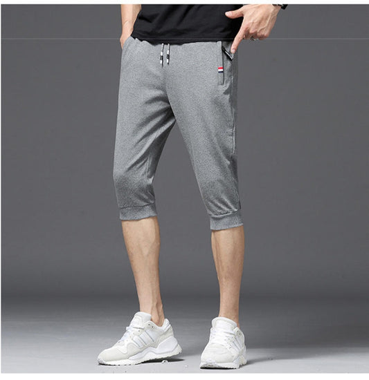 Dark Gray Sports Capri