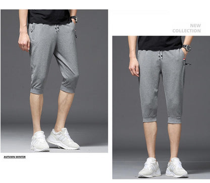 Dark Gray Sports Capri
