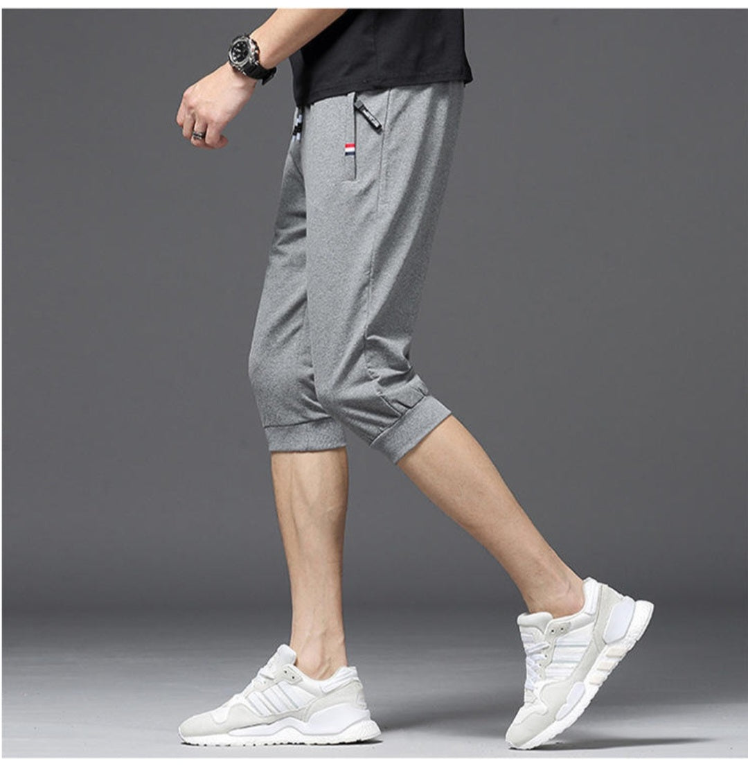 Dark Gray Sports Capri