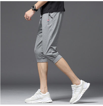 Dark Gray Sports Capri