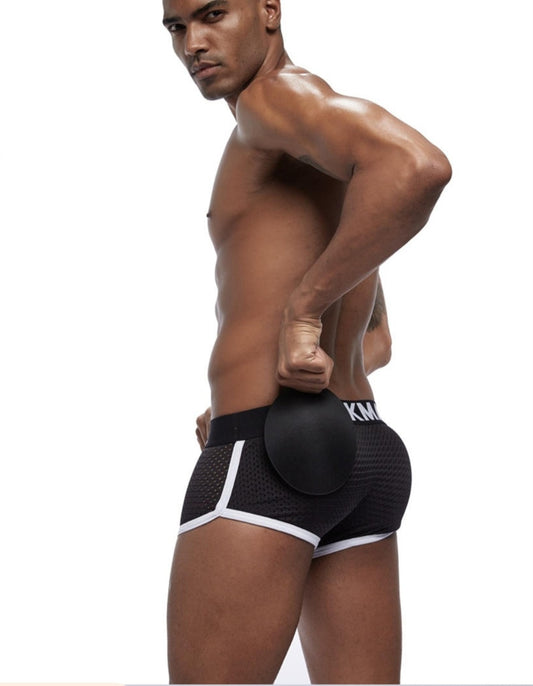 Boxer Jockmail con Aumento - Negro K251