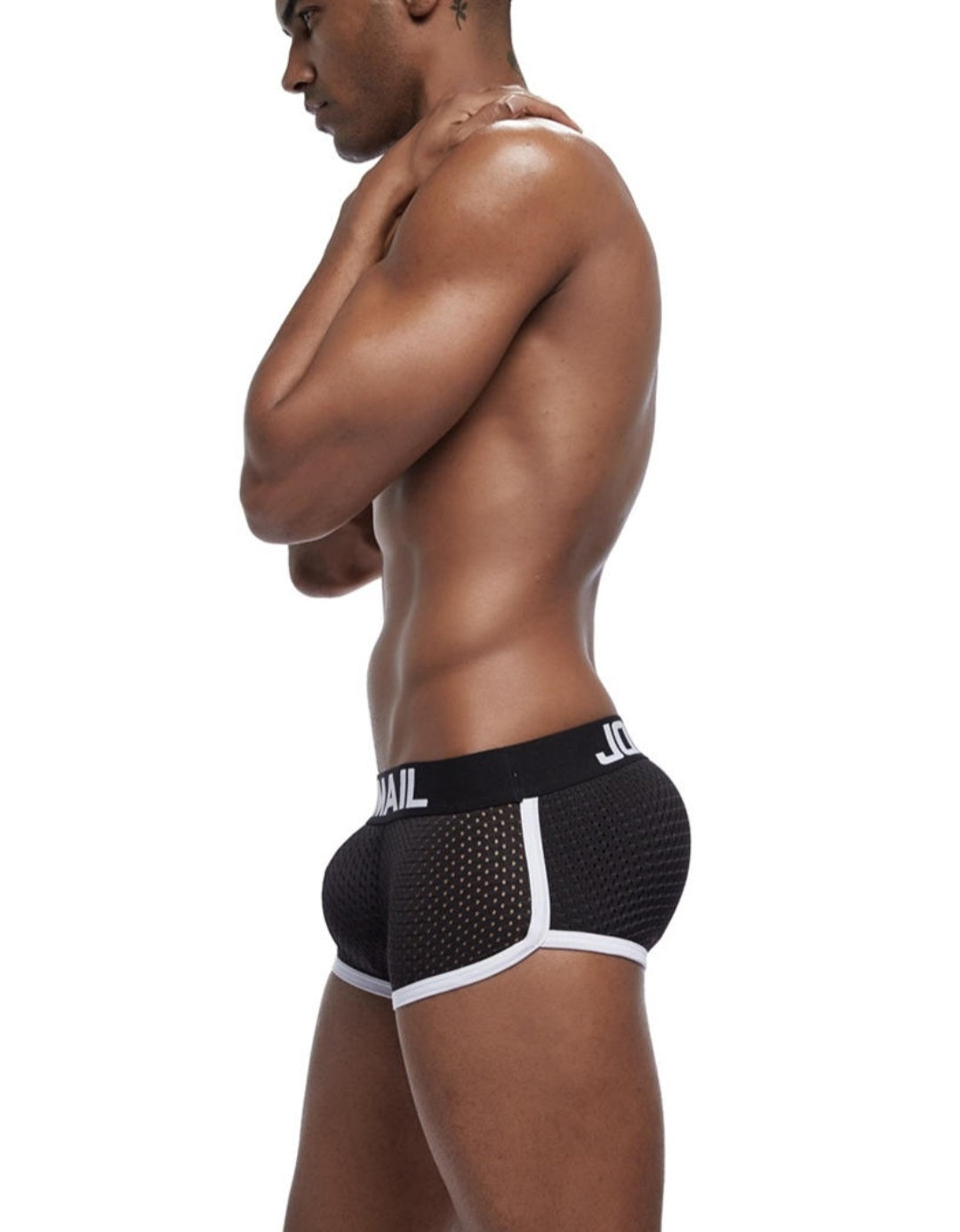 Boxer Jockmail con Aumento - Negro K251