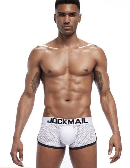 Jockmail Boxer with Increase - White