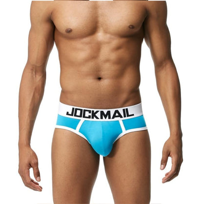 Cotton Jockmail Brief - Light Blue