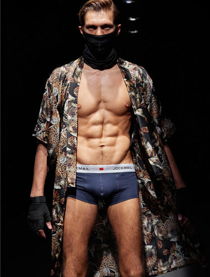 Boxer Jockmail Algodón - Azul Marino K244