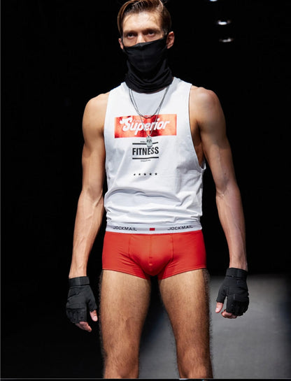 Boxer Jockmail Algodón - Rojo K244