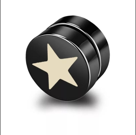 Pat Magnet Earring Star Design 8mm