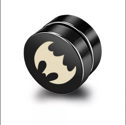 Par Arete de Imán Diseño Batman 8mm K322