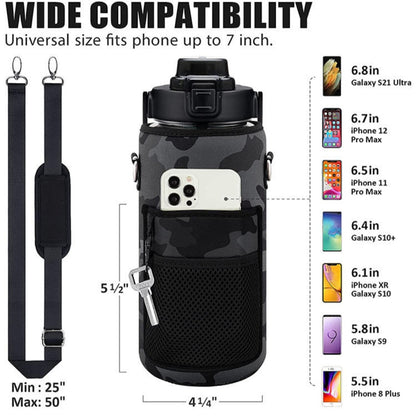 Black SPECKED Support for Motivational Thermos