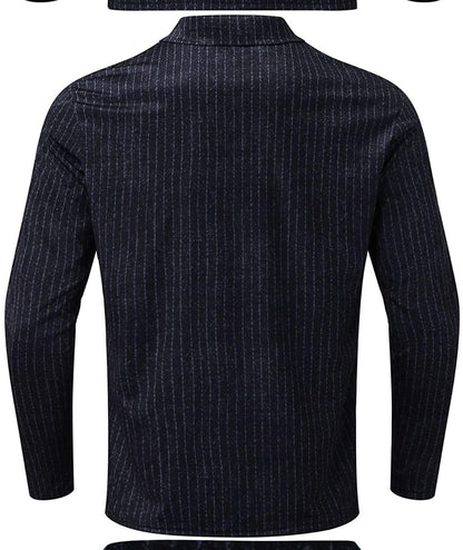 Pre-Sale Long Sleeve Polo Shirt Casual Black