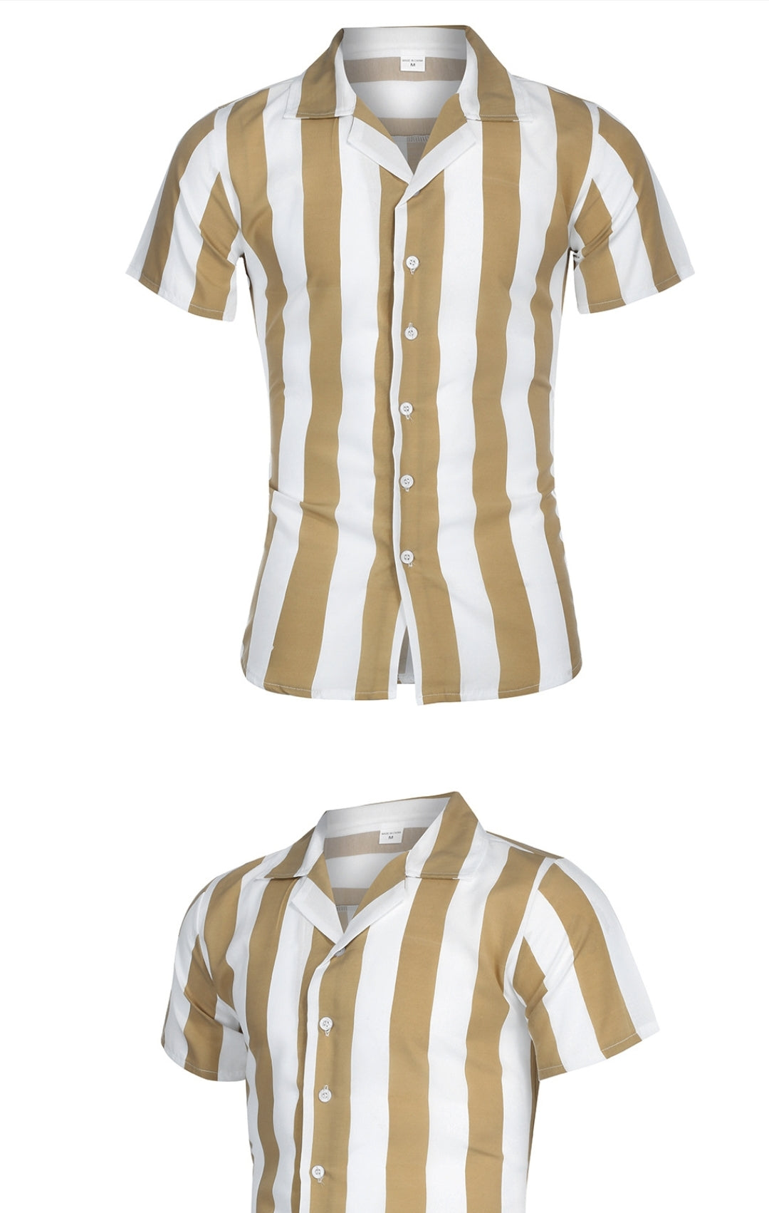 Pre-Sale Long Sleeve Casual Polo Shirt Beige