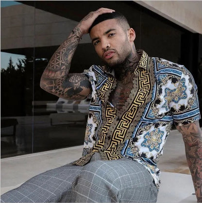 Yellow Faded Printed Casual Shirt