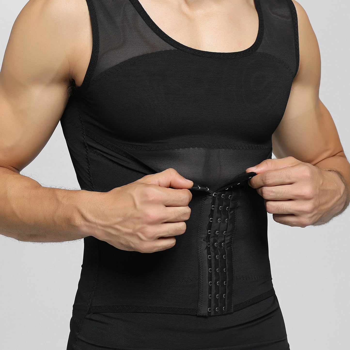 Camisa Moldeadora para Hombre - 001 - Negra